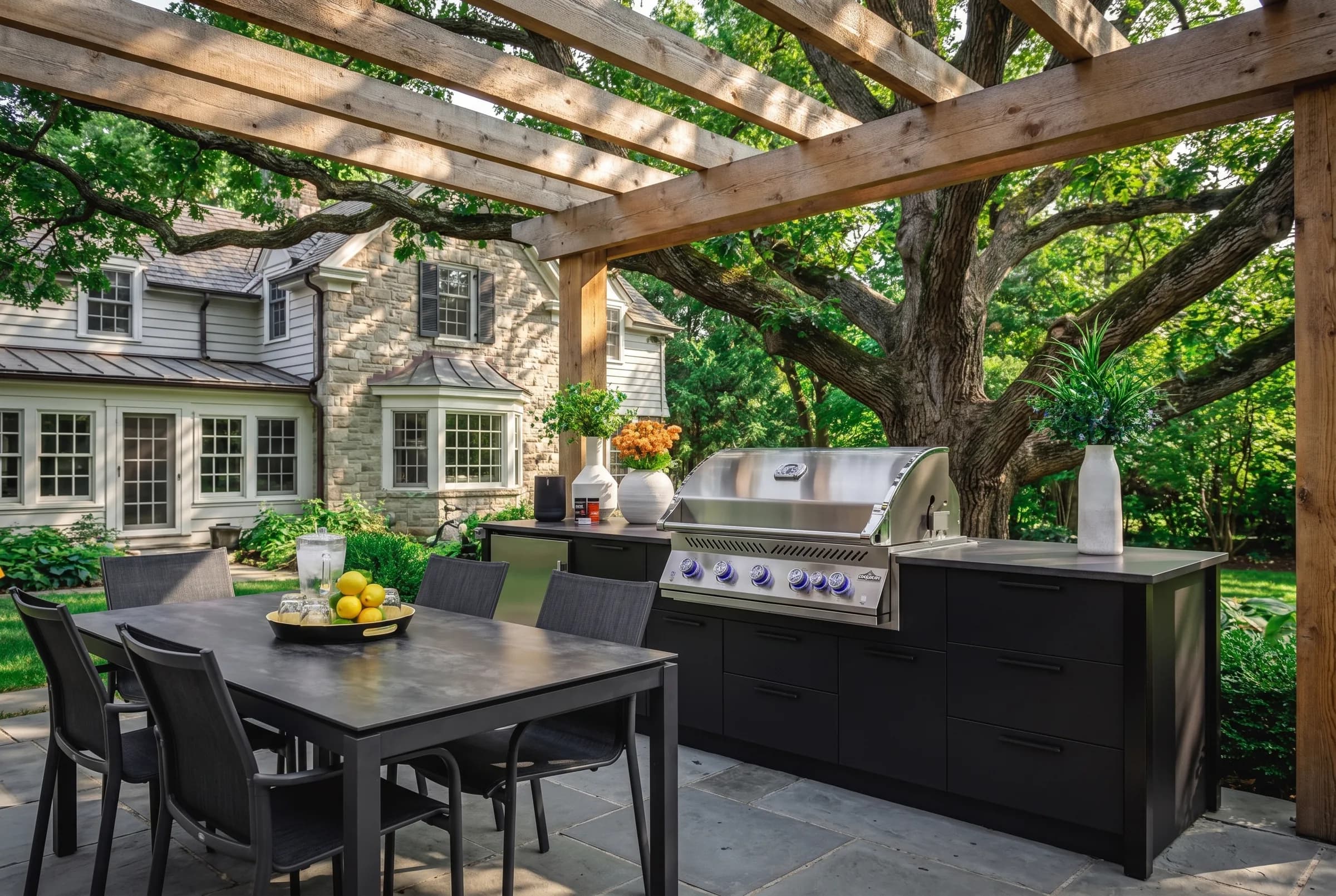 Rendering — under the oaks in Tennessee